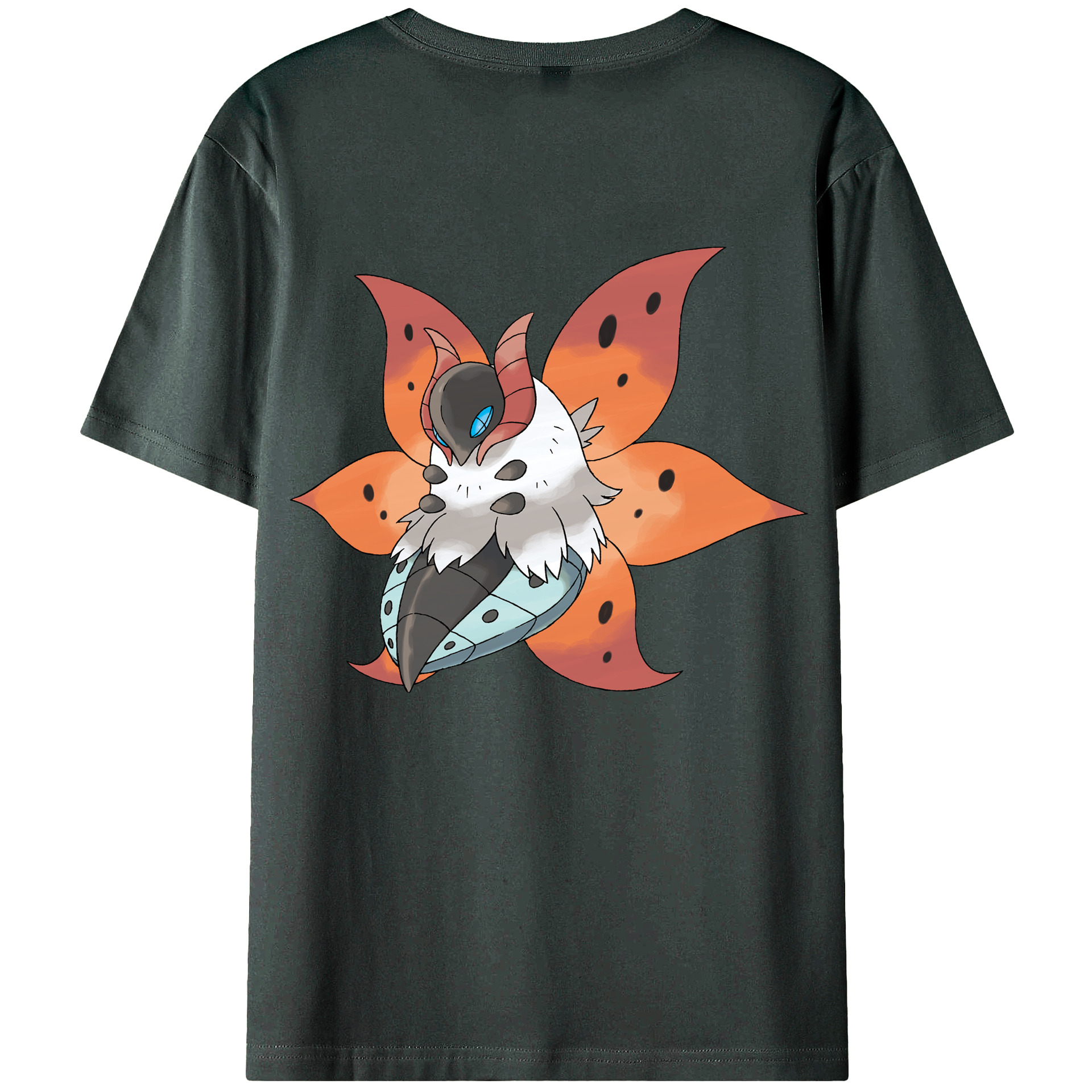 （画像用） ポケットモンスター Pokémon 綿100％ メンズ半袖Tシャツ（バックプリント） 通気性